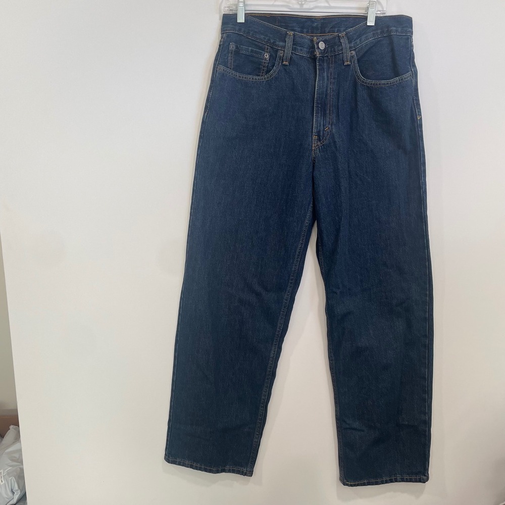 Levis 578 Baggy Jeans Mens 32x32(30) Dark Wash Denim Relaxed Straight Leg